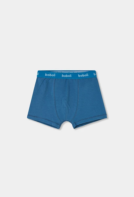 Pack 3 boxers azul estampado rayas y croissants
