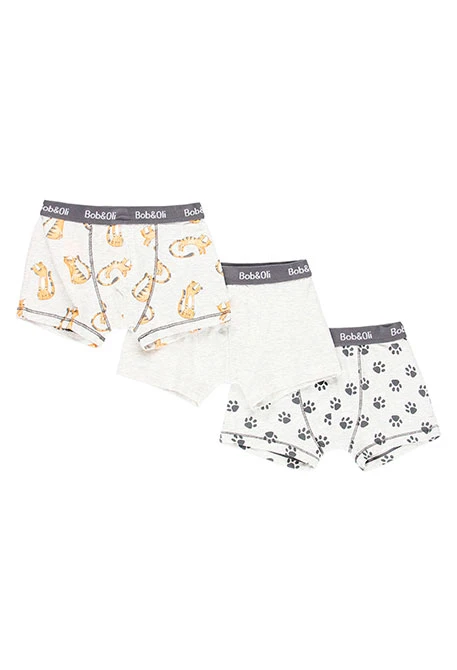 Pack de 3 boxers pour garçon - organique