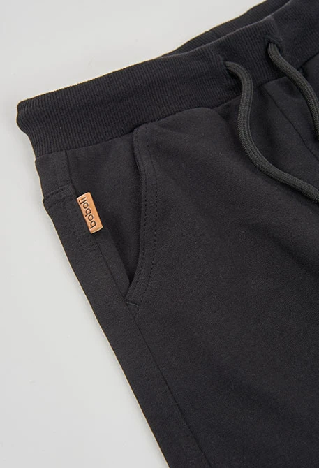 Pantalón niño felpa sin perchar negro