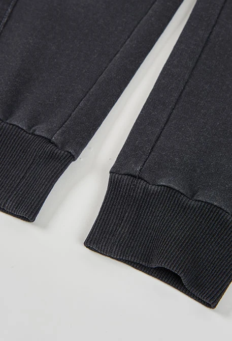 Boys´ black denim fleece trousers