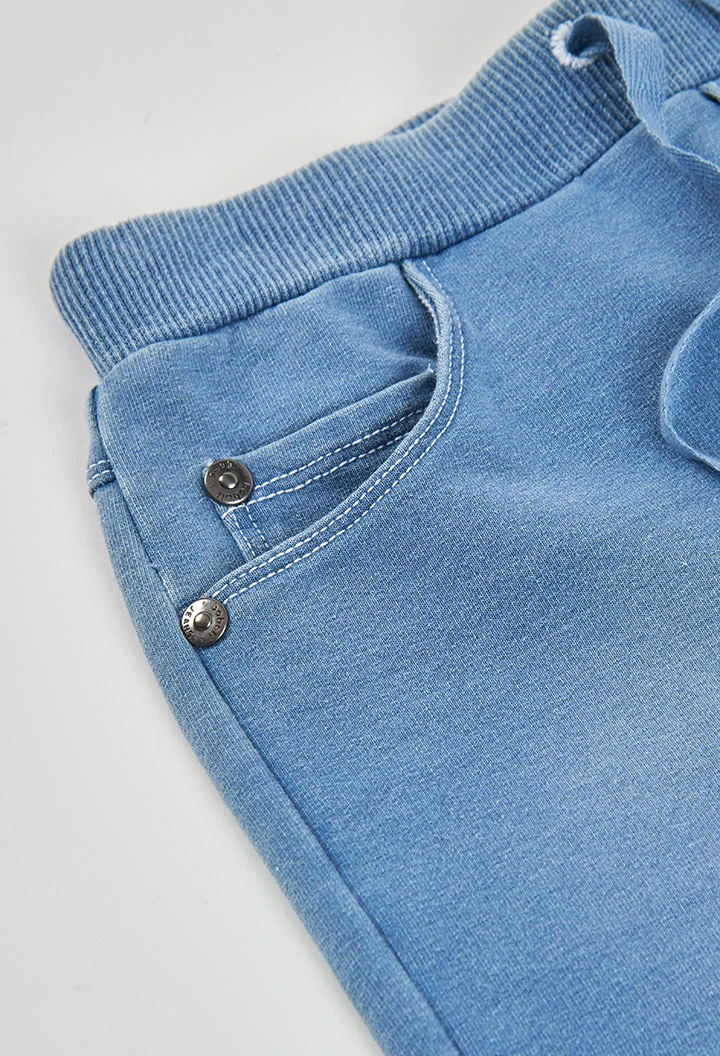 Bermudes felpa denim bleach