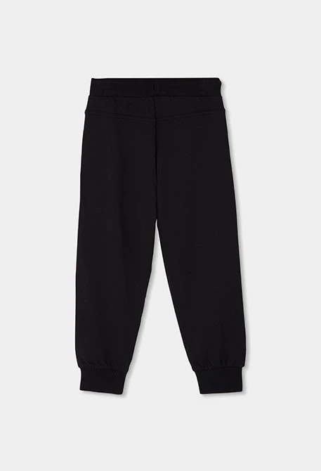 Schwarze Plüschhose für Jungen