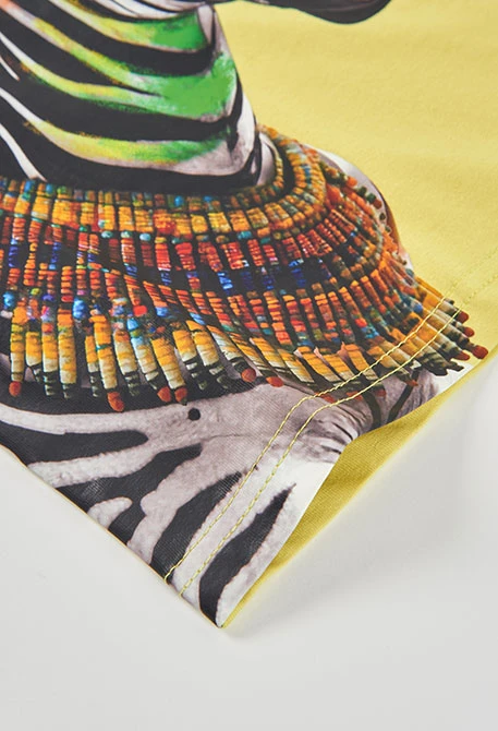 Boys? lime zebra cotton t-shirt