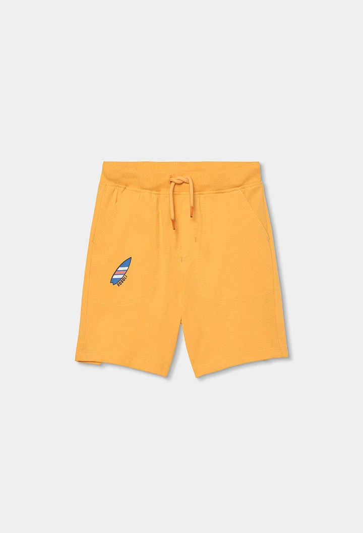 Bermuda in cotone giallo