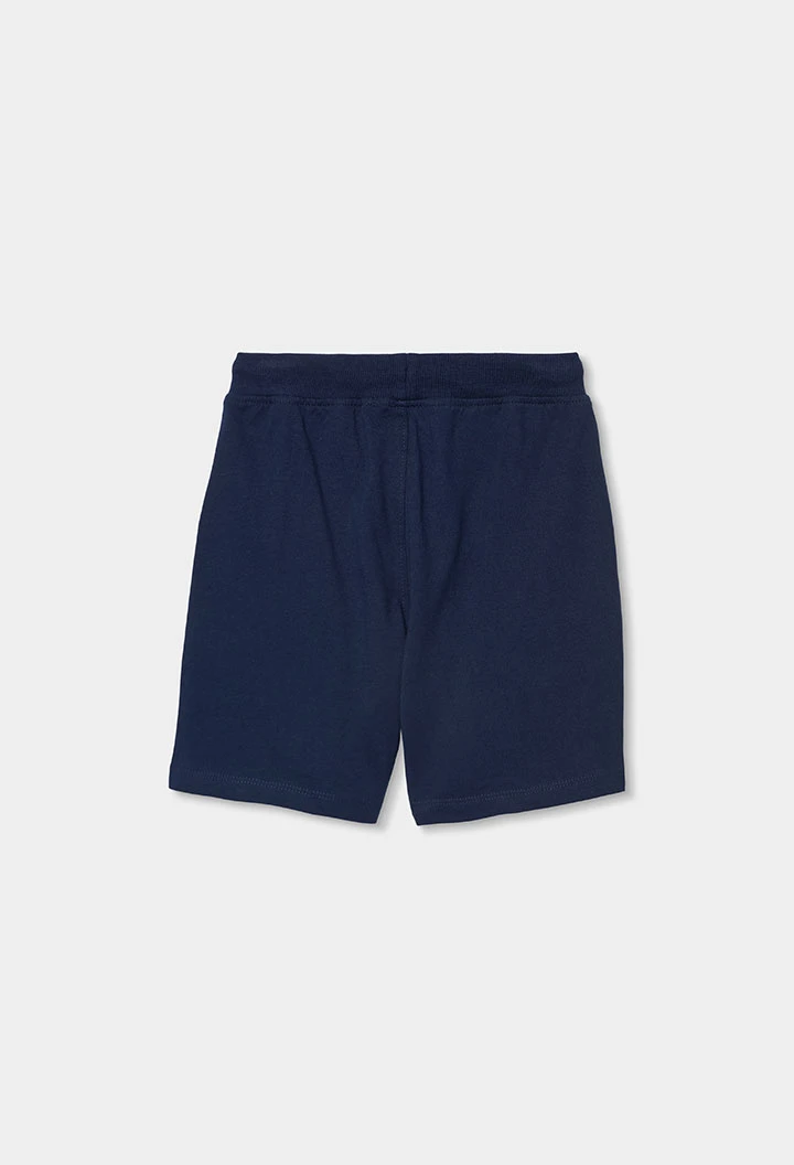 Bermuda in cotone blu marino