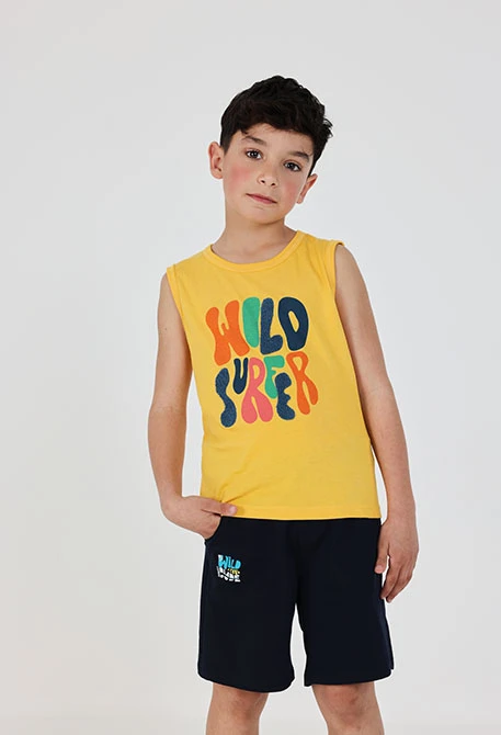 Baumwoll-Bermudas in Marineblau