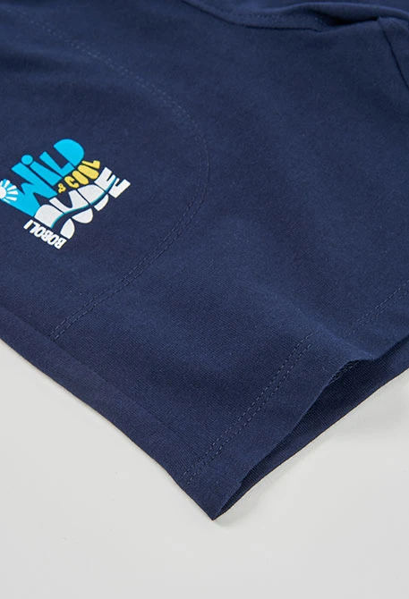 Bermuda en coton bleu marine