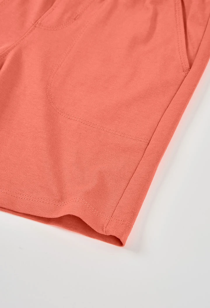 Bermuda en coton orange
