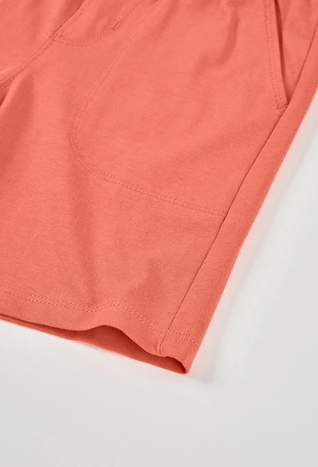 Bermuda en coton orange