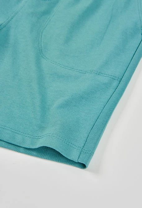 Bermudas de algodão cor verde água