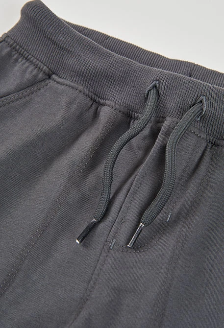 Grey cotton bermuda shorts