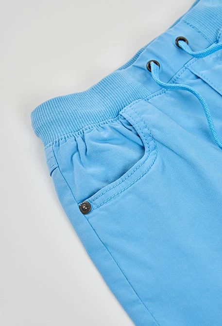 Bermudas algodón azul