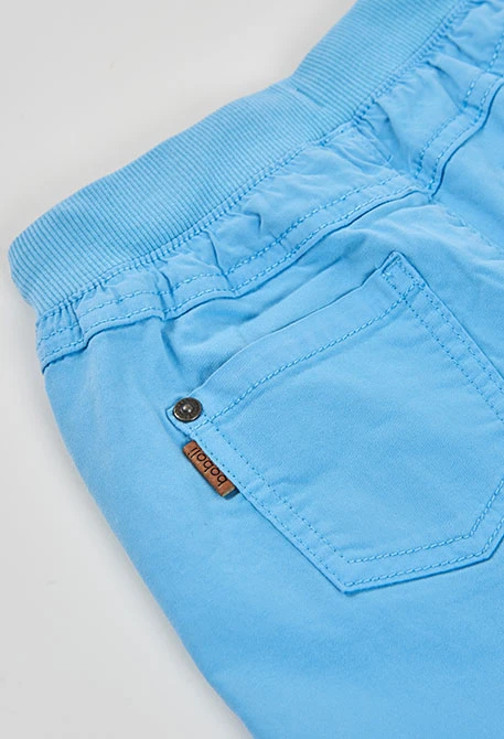 Bermudas algodón azul