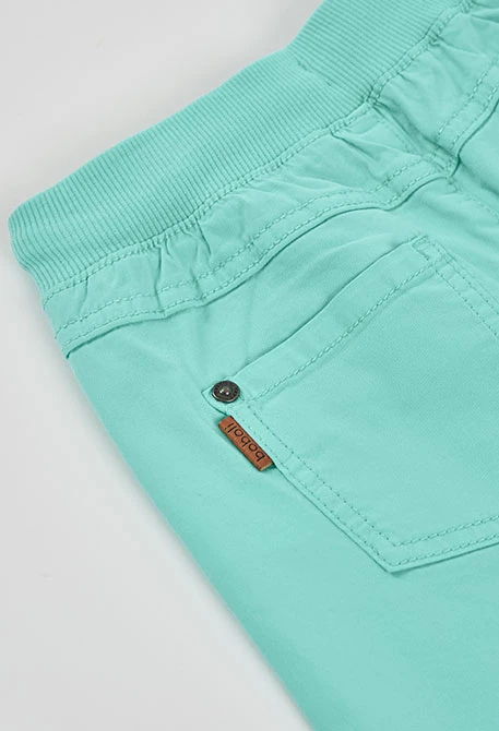 Aqua-grüne Baumwoll-Bermudas