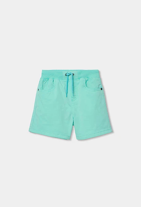 Bermudas algodón verde agua