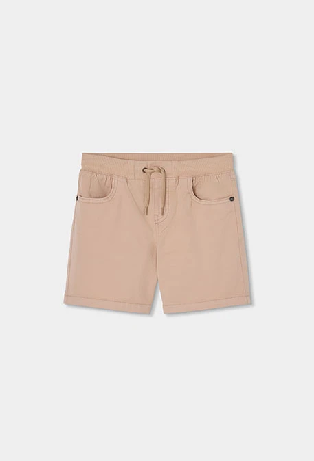 Bermudas algodón beige