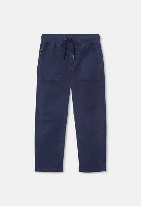 Pantaló de nen cotó blau marí