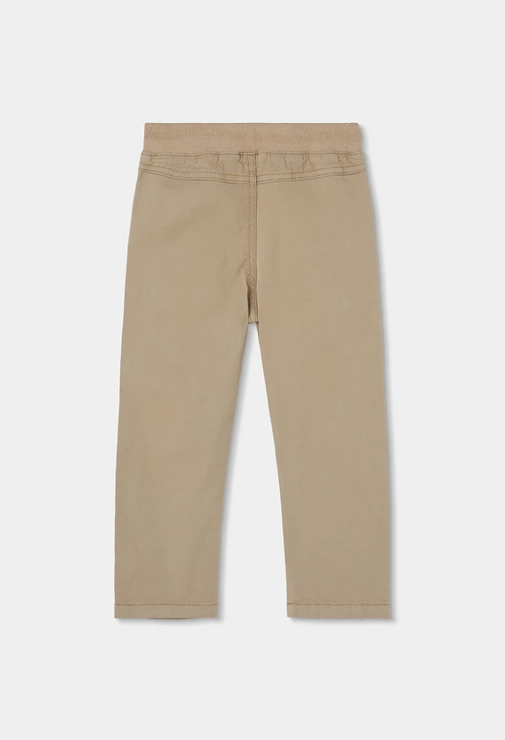 Pantaló de nen cotó beige