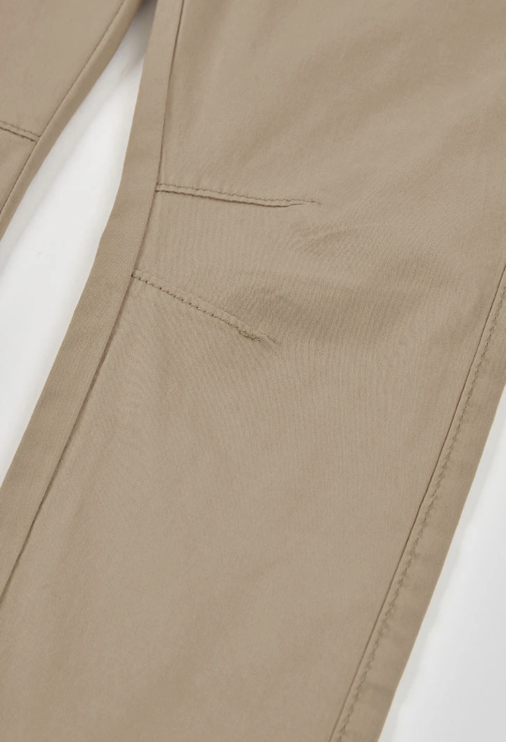 Pantaló de nen cotó beige