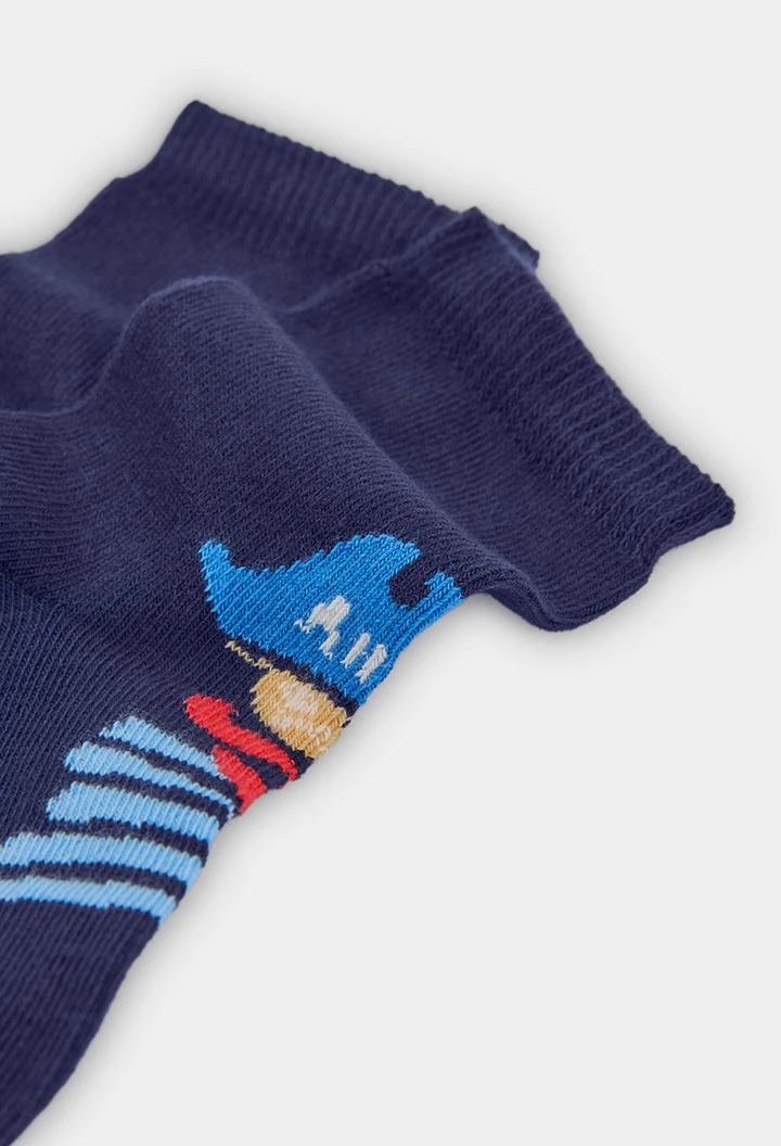 Pack de chaussettes en coton jaune à rayures