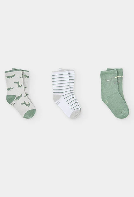 Pack grüne Baumwollsocken