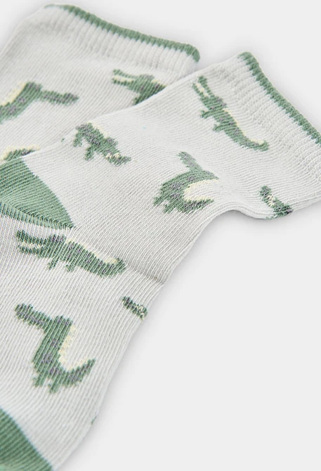 Green cotton socks pack
