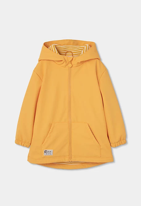 Impermeable con capucha amarillo