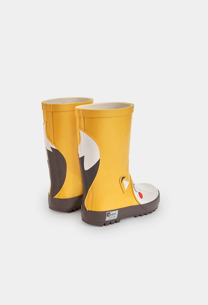 Yellow fox print boot