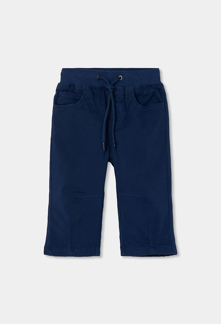 Gefüttertes Hose für Jungen in Marineblau mit Schnur
