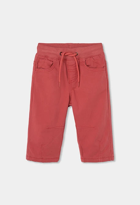 Pantalón forrado niño naranja