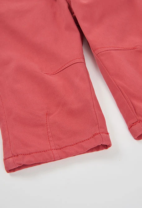 Pantalón forrado niño naranja