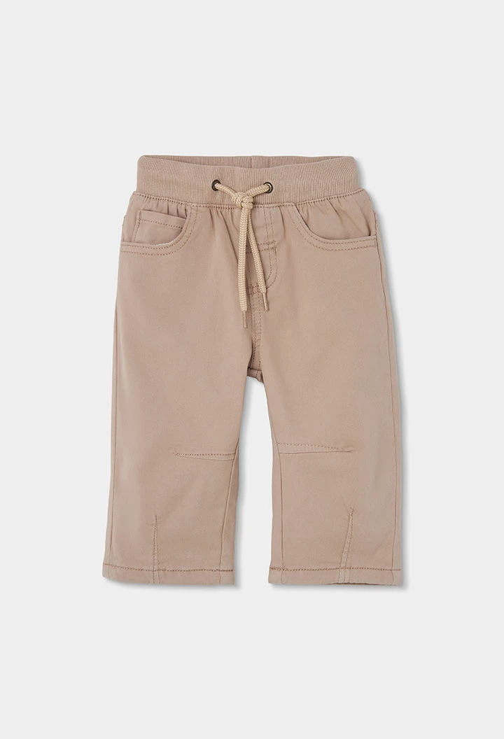 Pantalon doublé garçon marron