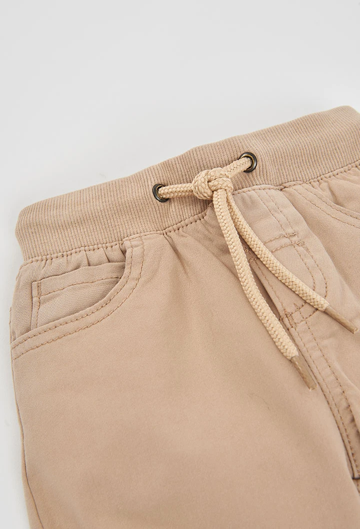 Brown lined boy\'s trousers