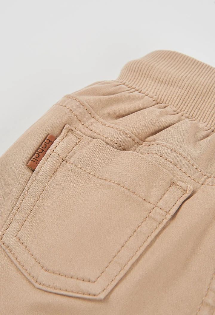 Pantalon doublé garçon marron
