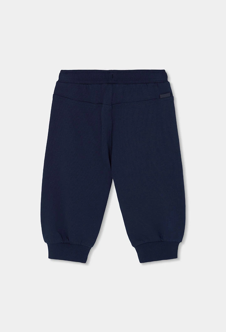 Pantalon molleton garçon bleu marine