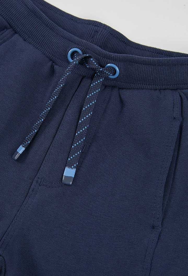 Jungen-Plüschhose in Marineblau
