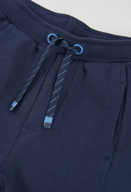 Pantalon molleton garçon bleu marine