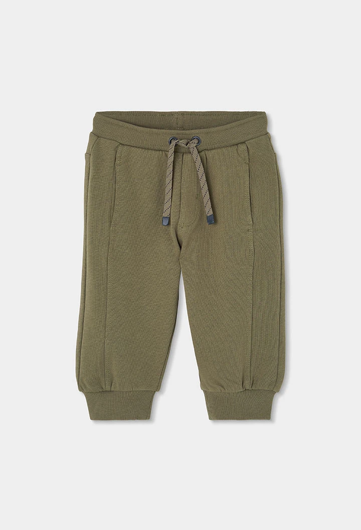 Pantalon molleton garçon vert