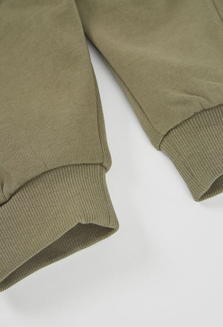 Pantalon molleton garçon vert