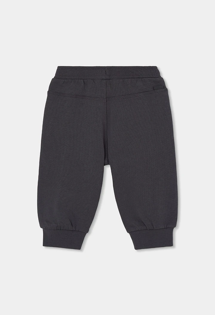 Pantalons de pelfa nen gris amb cordó