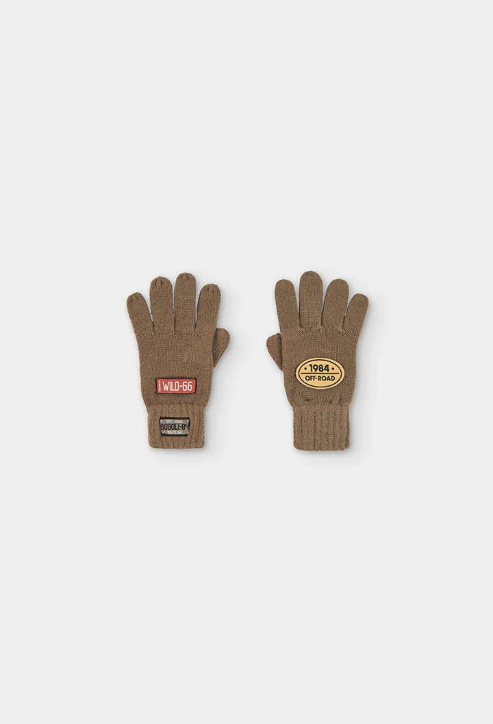 Grüner Handschuh mit Wappen