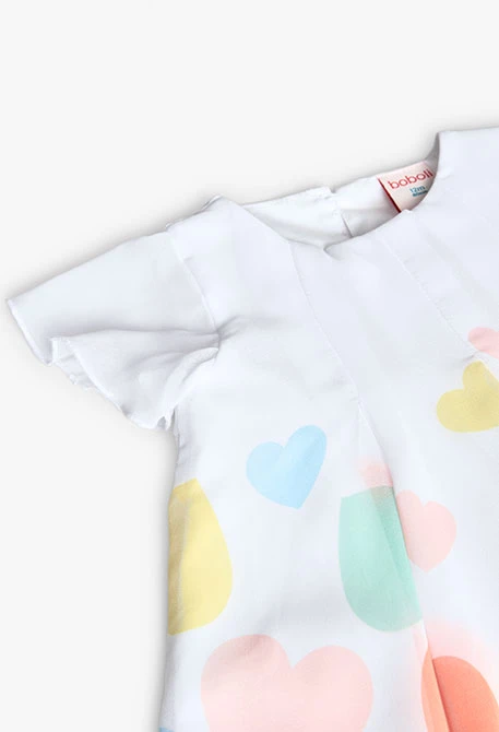 Chiffonkleid für Baby Mädchen in Weiß