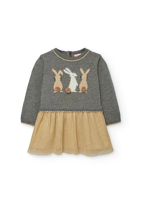 Robe lapins gris