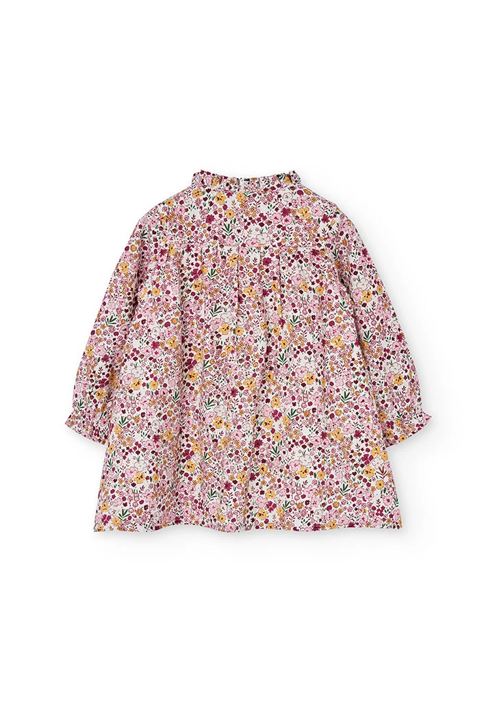 Robe fleurs rose
