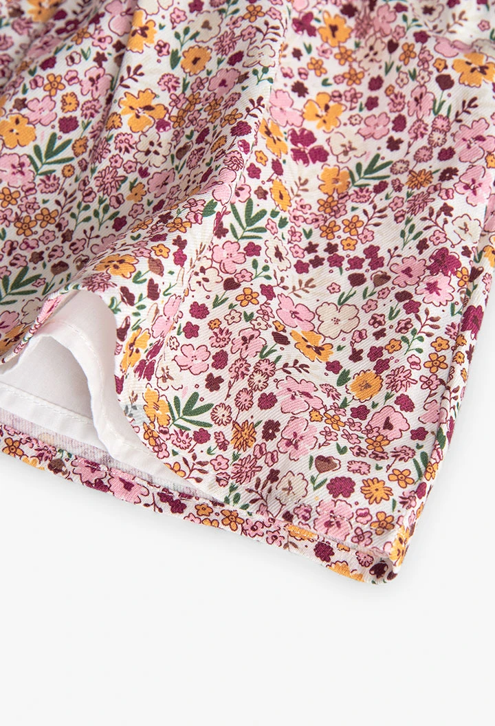Robe fleurs rose