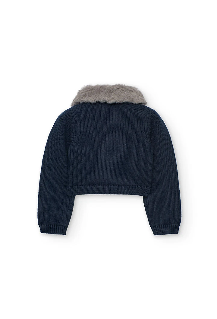 Giacca bambina blu navy