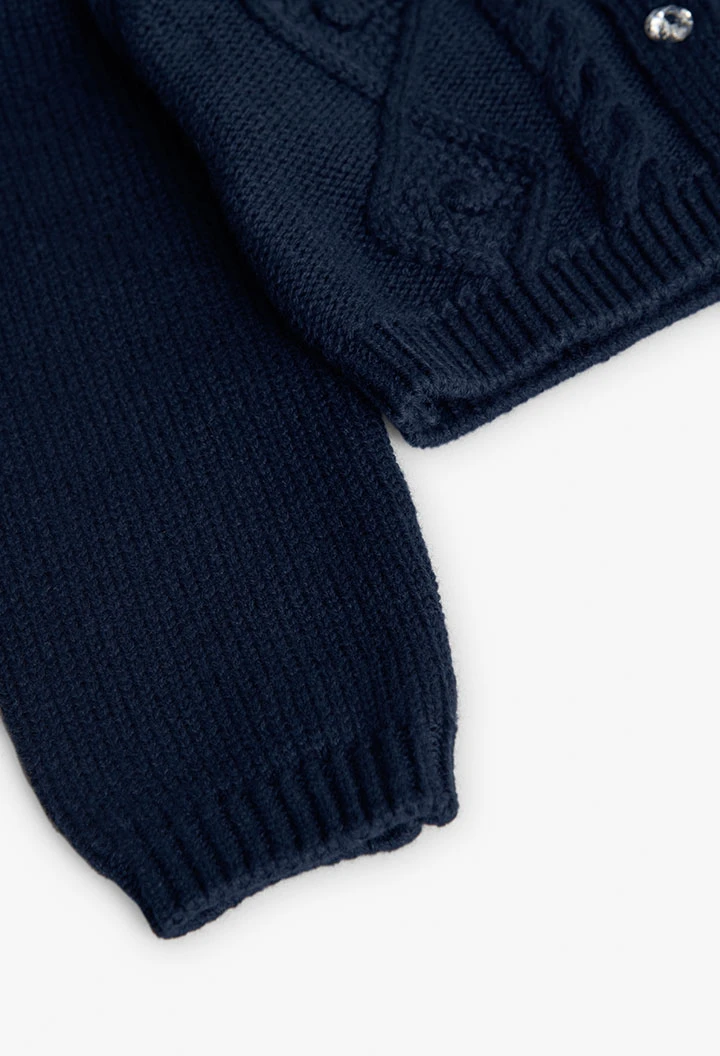 Mädchenjacke in Marineblau