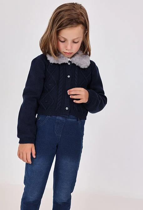 Navy blue girl´s jacket