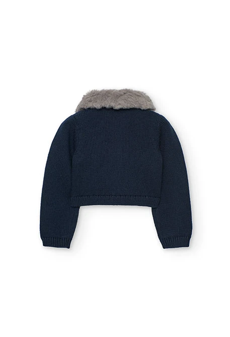Giacca bambina blu navy