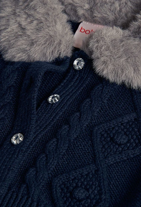 Giacca bambina blu navy